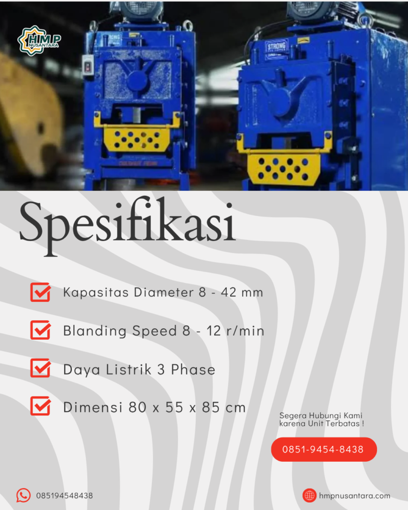Spesifikasi Bar Cutter