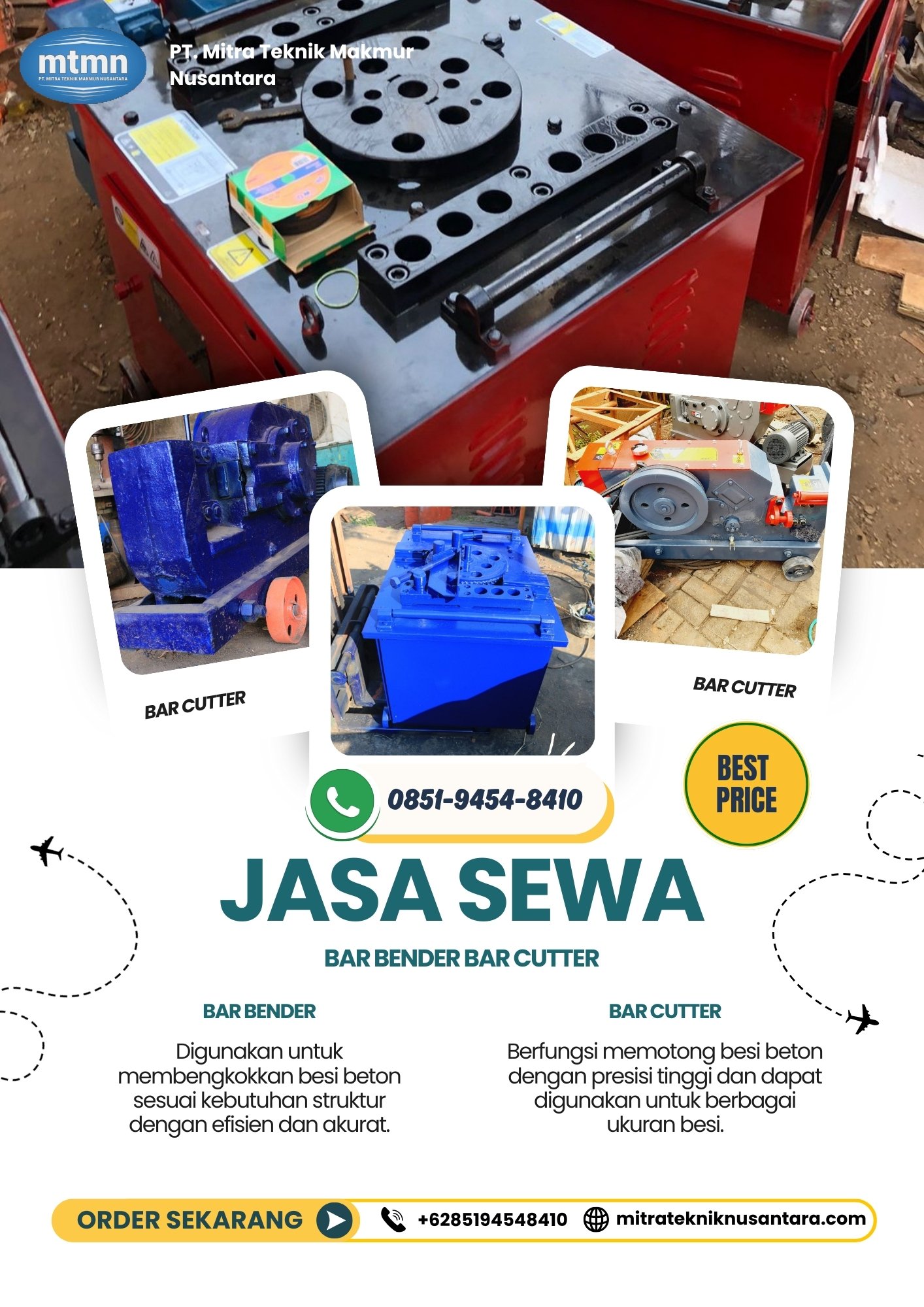 Sewa Mesin Bar Bender & Bar Cutter Langsa