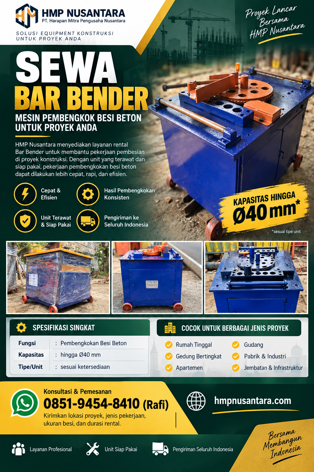 Rental Bar Bender Merauke