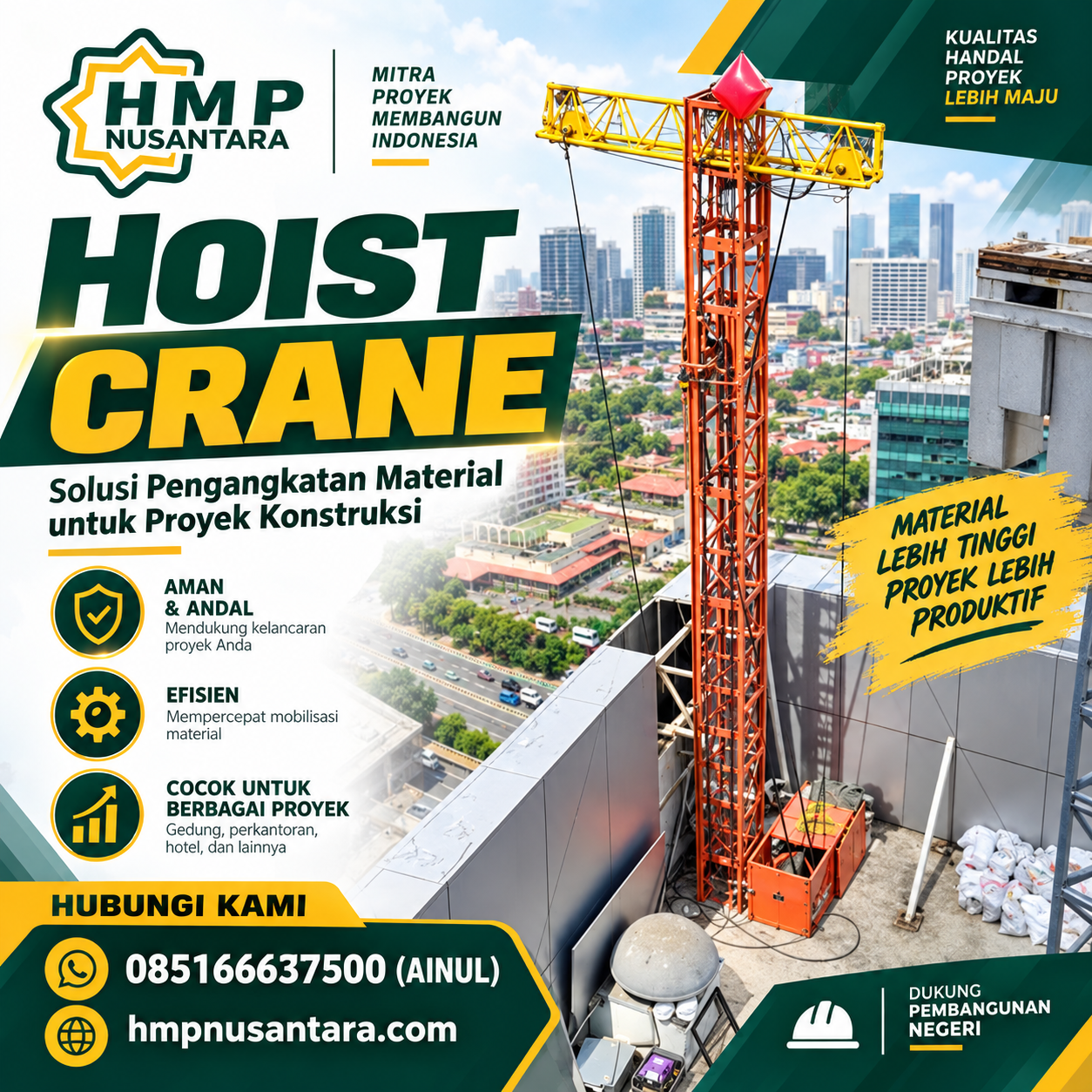 Sewa Hoist Crane Tangerang